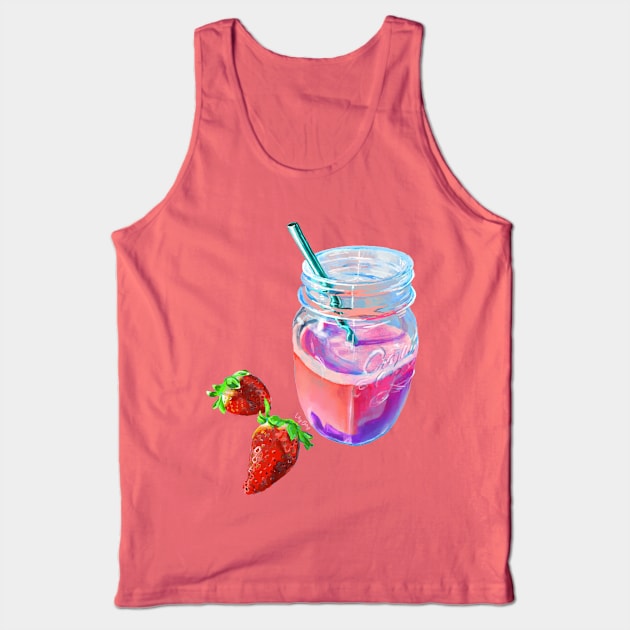 You're such a smoothie (Strawberry smoothie) Tank Top by VeryBerry